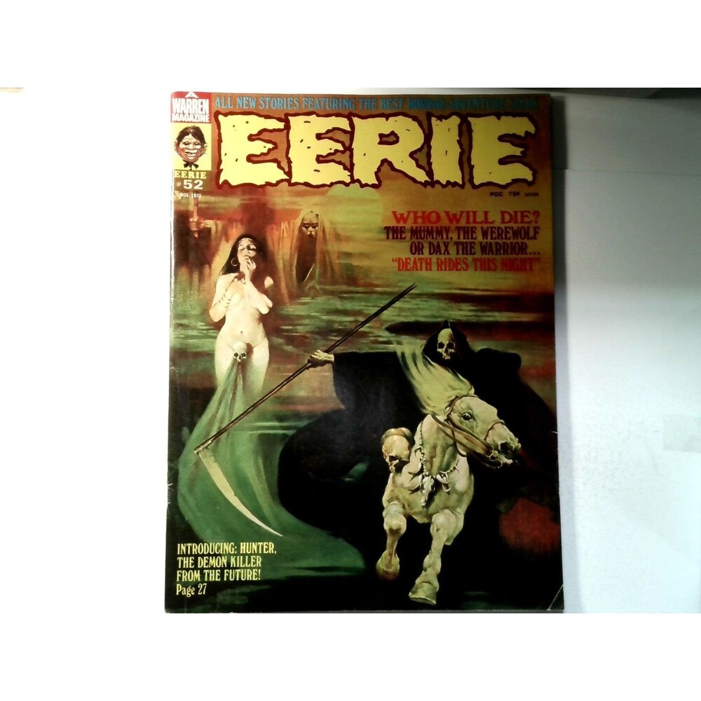 Eerie #52 Nov 1973 Warren Magazine Horror Adventure Comic Monster Mummy Vintage